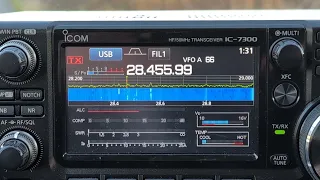 28 MHz in the car - KW2W in QSO with SM5BUS