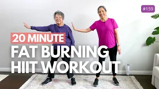 20 Minute Fat Burning Workout for TOTAL Beginners | HIIT for seniors  [NO EQUIPMENT]