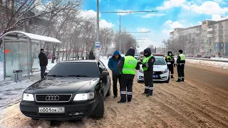 Погоня с мигалками! Менты догнали тонированную машину и облажались