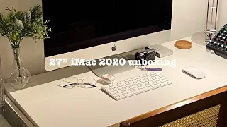 🍎 New 27" iMac 2020 Unboxing ✨