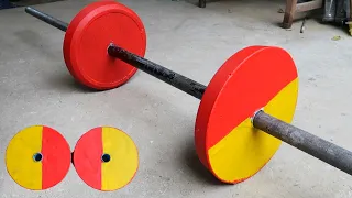 How to Make Homemade Concrete Barbell - Diy Cement Weights