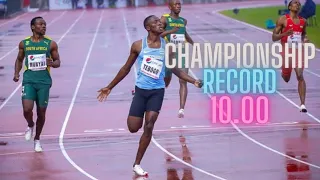 Letsile Tebogo CRUSHES Championship 100m Record! | World Athletics U20 Championships 2022