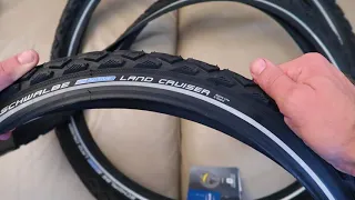 Schwalbe Land Cruiser 26" x 2.0 Mountain Bike Tyres with Schrader Tubes (Pair) Unboxing