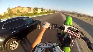 Kx450 Police Chase