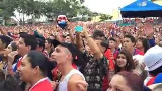 Imágenes: Ambiente durante ronda de penales del partido Costa Rica – Grecia, Mundial Brasil 2014