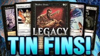DRAW THE WHOLE DECK WITH GRISELBRAND! Tin Fins (Legacy Reanimator Storm Combo) Magic: The Gathering