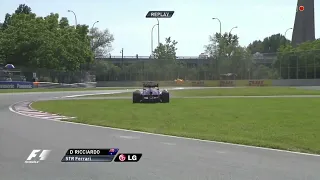 Daniel Ricciardo spin Canadian GP 2012