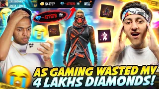 As Gaming Hack My ID And Wasted My 450,000 Diamonds 🤯 Revenge😡 Delete As Gaming ID Garena Free Fire