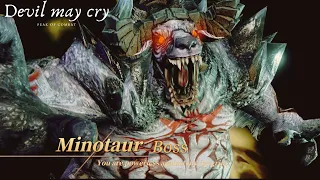 devil may cry peak of combat | minotaur boss (Dante kill minotaur)