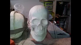 ✧Как сделать череп из гипса-How to make a human skull of plaster✧