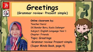 English Online Class -19.2.2021 - Year 1:  Greetings