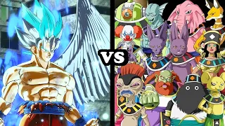 Seraphim Goku One Winged Angel VS All 12 Gods Of Destruction (Hakaishin)! Dragon Ball Xenoverse 2
