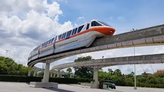 Magic Kingdom Monorail Complete Ride to EPCOT in 4K · Walt Disney World Orlando