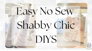 Making No Sew Shabby Chic Flowers #shabbychic #diy #homemade