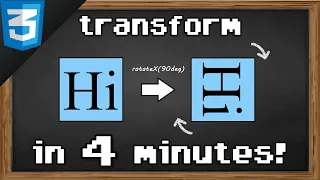 Learn CSS transform in 4 minutes 🔄