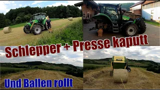 Hessen Farmvlog #52 Schlepper kaputt, Presse kaputt und Ballen abgehauen