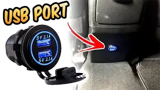 QUICK & EASY!!! USB port install for Rear Seat - 2017 Toyota Corolla SE