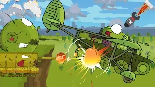 Tank spy escapes from KV-44. Monster Truck Cartoon for kids. Tank for kids. World of tanks cartoon.