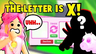 Trade the WHOLE ALPHABET or LOSE... (Roblox Adopt Me ABC Challenge OurFire Plays)