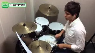 [Lv.4] "I Bow-YB" Drum Cover By DRUMMATE (Drum Sheet Music)