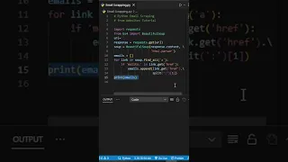 Quick and Easy Python Email Scraping Tutorial #PythonEmailScraping #programming #python #shorts