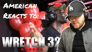 [American] Reacts to: Wretch 32- Fire in the Booth Part 5 - Best freestyle I’ve ever seen??