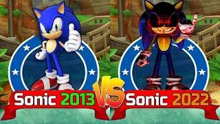 Evolution of Sonic Dash 2013 vs 2022 - Sonic EXE vs All Bosses Zazz Eggman All Characters Unlocked