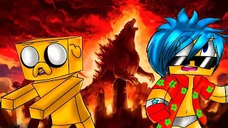 MINECRAFT: CHALLENGE OF THE BASE Vs GODZILLA 👹🌊 GODZILLA CAUSES A TSUNAMI THAT DESTROYS THE CITY