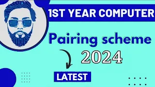 1st year computer pairing scheme 2024 | computer pairing scheme