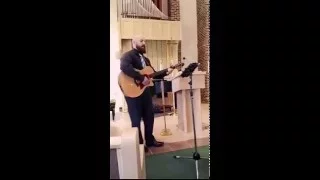 MOUNTAIN ROAD's Kevin Cole sings "You Raise Me Up" at his grandfather's funeral