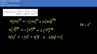 7.7 Find the value of 4/(216)^-2/3 + 1/(256)^-3/4+2/(243)^-1/5