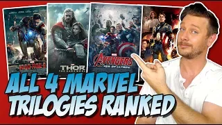 All Four MCU Trilogies Ranked!  (Franchise Showdown)