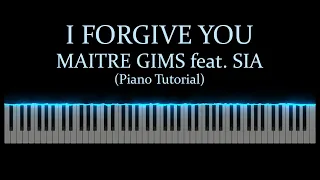 I Forgive You - Maitre Gims feat. Sia | Marius Mikhail (Piano Tutorial)