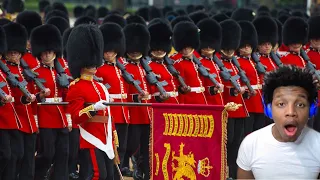 AMERICAN REACTS TO 4 Trooping the Colour - Escort to the Colour (FIRST TIME)