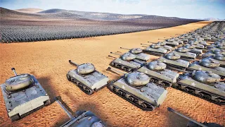 1000 SHERMAN TANKS vs 2 MILLION NAZI GERMAN SOLDIERS - Ultimate Epic Battle Simulator 2