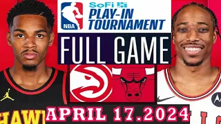 Chicago Bulls Vs Atlanta Hawks Full Game Highlights | April 17, 2024 | NBA Play in