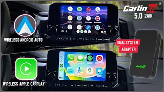 Carlinkit 5.0 2Air | 2023 Latest Wireless CarPlay and Android Auto Adapter