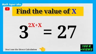 A Nice Exponent Math Simplification | Find the Value of X | Math Olympiad Questions