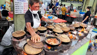 한자리에 40년! 뚝배기에 쩌먹는 치킨 찜밥 과 웍요리 / Claypot Chicken Rice and Wok dishes | Malaysia Street Food