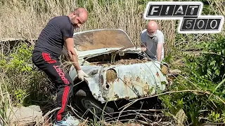 60 years old FIAT 500 Found abandoned in the woods!  Timelapse of a full restoration!