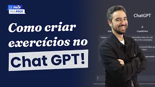 🔴 CHATGPT PARA PROFESSORES! (Parte 1)| Como criar exercícios no Chat GPT