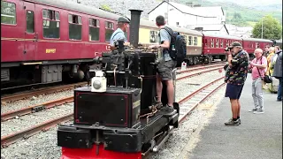 De Winton and High Napier at the reopening of the Conwy Valley Line