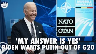 Biden warns of NATO response if Russia uses chemical weapons in Ukraine; calls for Putin out of G20