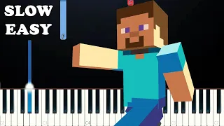 C418 - Wet Hands (Minecraft) (SLOW EASY PIANO TUTORIAL)