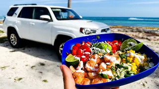 Making A Burrito Bowl In My 4Runner