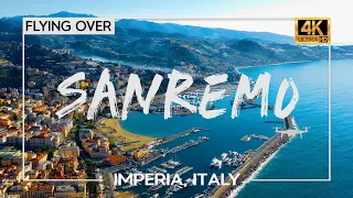 [Italy] San Remo | Most Beautiful City in Mediterranean | Relaxation SlowTV | Drone 4K UHD