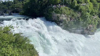 Walk around the Rhine Falls with Boat ride to the waterfall rocks | Schaffhausen, Switzerland 2022