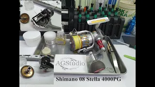 Shimano 08 Stella SW 4000PG ремонт убитой ГП и обслуживание
