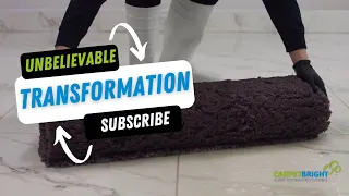 Unbelievable Transformation: Watch Dusty Rug Turn Brand New! | Satisfying ASMR Cleaning