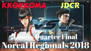 KKOKKOMA (Kazumi) vs JDCR (Dragunov) Losers Semi Final | NORCAL REGIONALS 2018